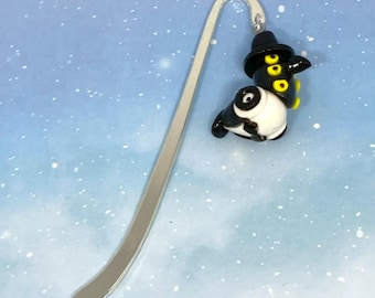 Magpie Bookmark, Bird Bookmark, KPDH Bookmark, Polymer Clay, Handmade, Sussie Bird Bookmark, KPDH Accessories, K Pop Demon Hunters