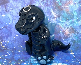 Godzilla Ornament, Kaiju, Goijira, Monsters, Polymer Clay, Handmade