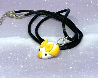 Bat Necklace, Honduran White Bat, Bats, Handmade, Polymer Clay