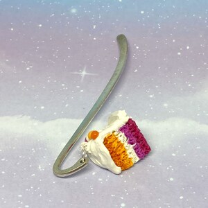 Pride Bookmark, Lesbian Bookmark, Bookmark, LGBTA+, Lesbian Pride, Lesbian Pride Cake Bookmark, Bookmarks, Gifts for Book Lovers, Lesbian