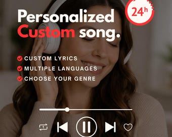 Gepersonaliseerd Kerstlied Op Maat Muziekcadeau Met Songtekst Digitale MP3 Download