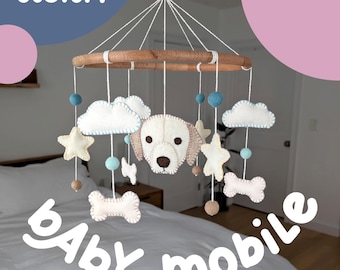 Custom Felt Pet Portrait Baby Mobile