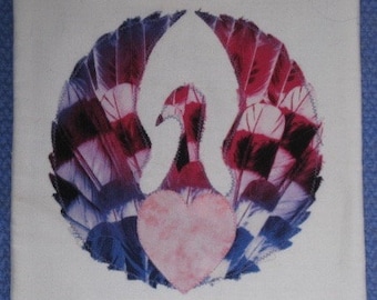 Sufi Prayer Flag/Heart with Wings