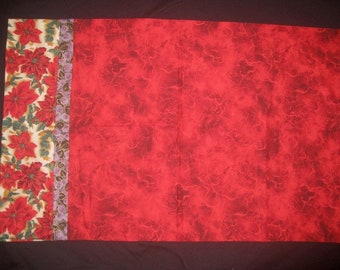 Pillowcase: Poinsettias