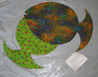Quilted Labyrinth in Fish Shape