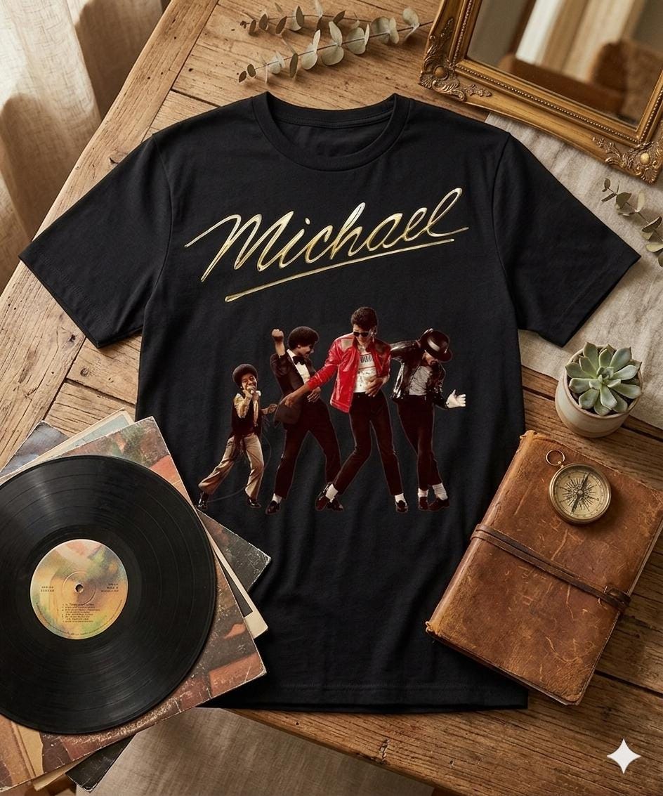 Michael Jackson Dance Evolution Graphic Tee | 80s Retro Music