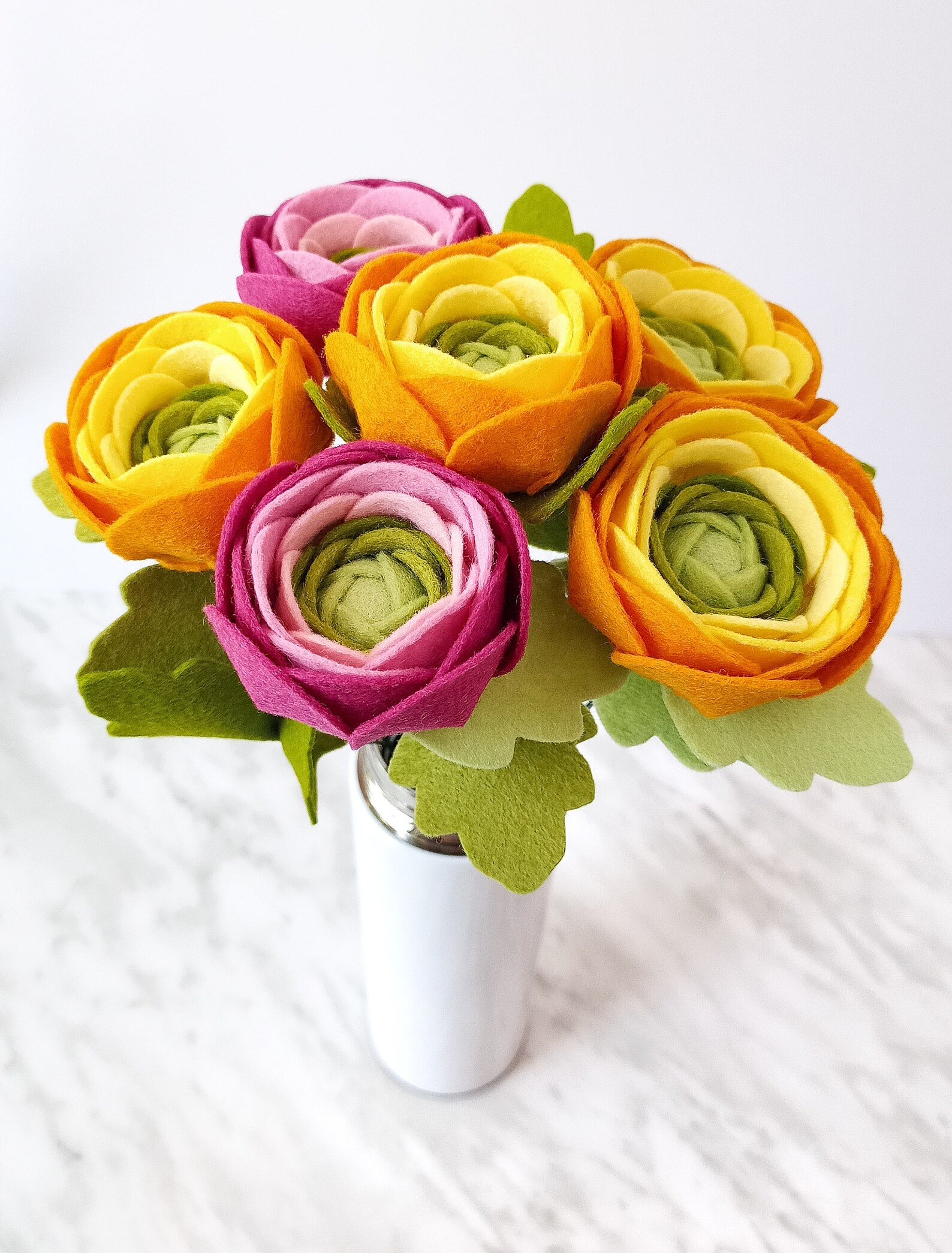 Felt Flower Bouquet Pattern Set - Instant Digital Download PDF & SVG ...