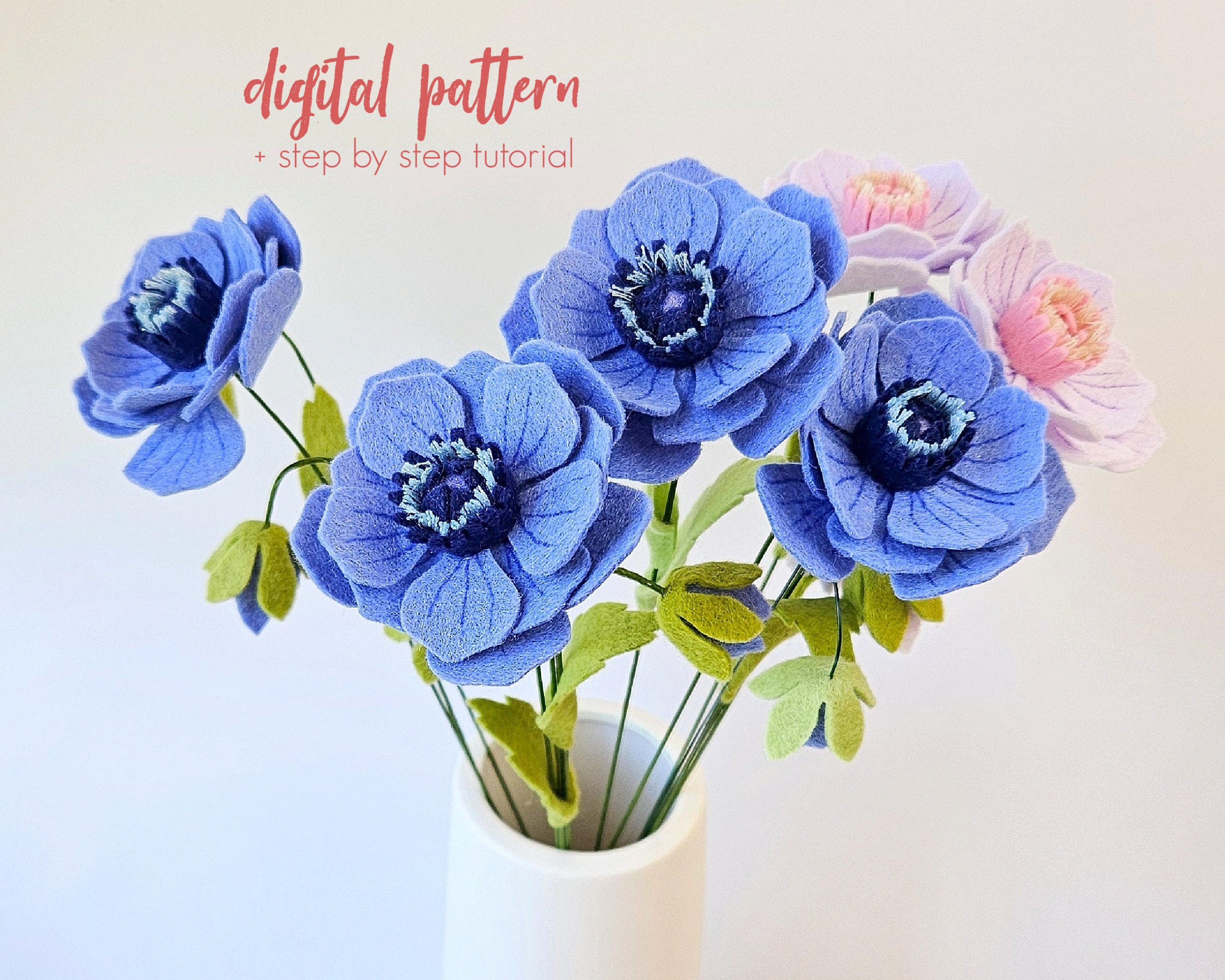 フェルトの花の茎 - Etsy 日本