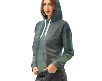 Unisex hoodie light Prism – op het bos geïnspireerde trui met natuurprint, gezellige streetwear-hoodie van katoenmix voor heren en dames