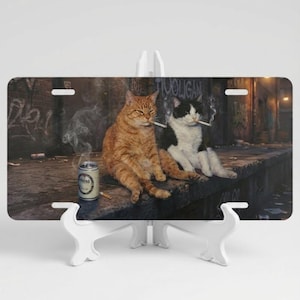 License Plate Cover Cats
