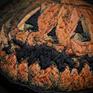 Halloween Pumpkin Patch, Spooky Jack O Lantern Embroidery, Horror Fall Badge, Autumn Gothic Iron On, Dark Cottagecore Gift, Scary Pumpkin