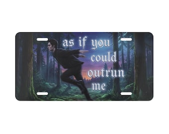 Twilight Edward Cullen Running License Plate, Funny Meme Car Tag