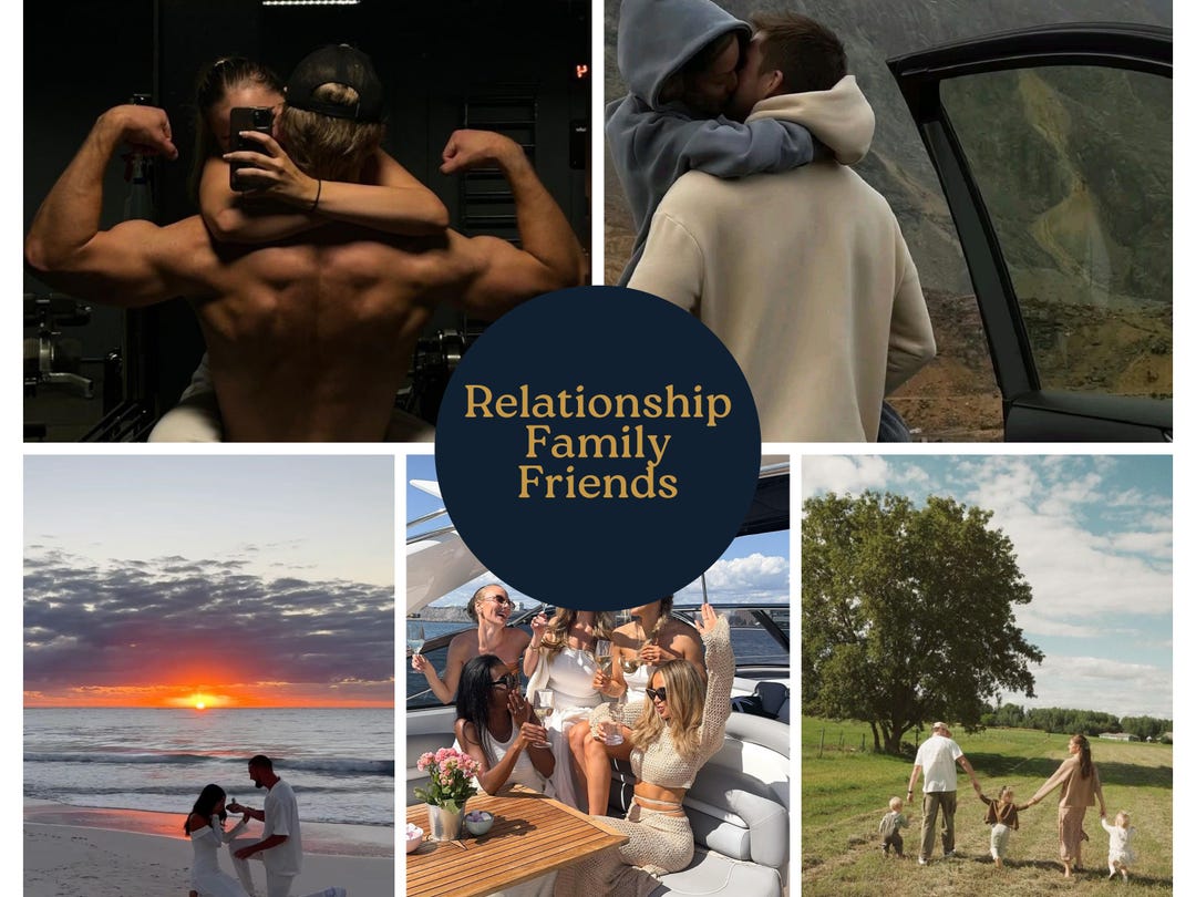 Printable Relationship Vision Board Kit Manifestation & Goal Setting ...