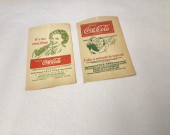 Coca Cola No Drip Bottle Protector 1930’s NOS