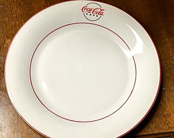 Gibson Coca Cola Cafe 10 1/2” Dinner Plate 2002