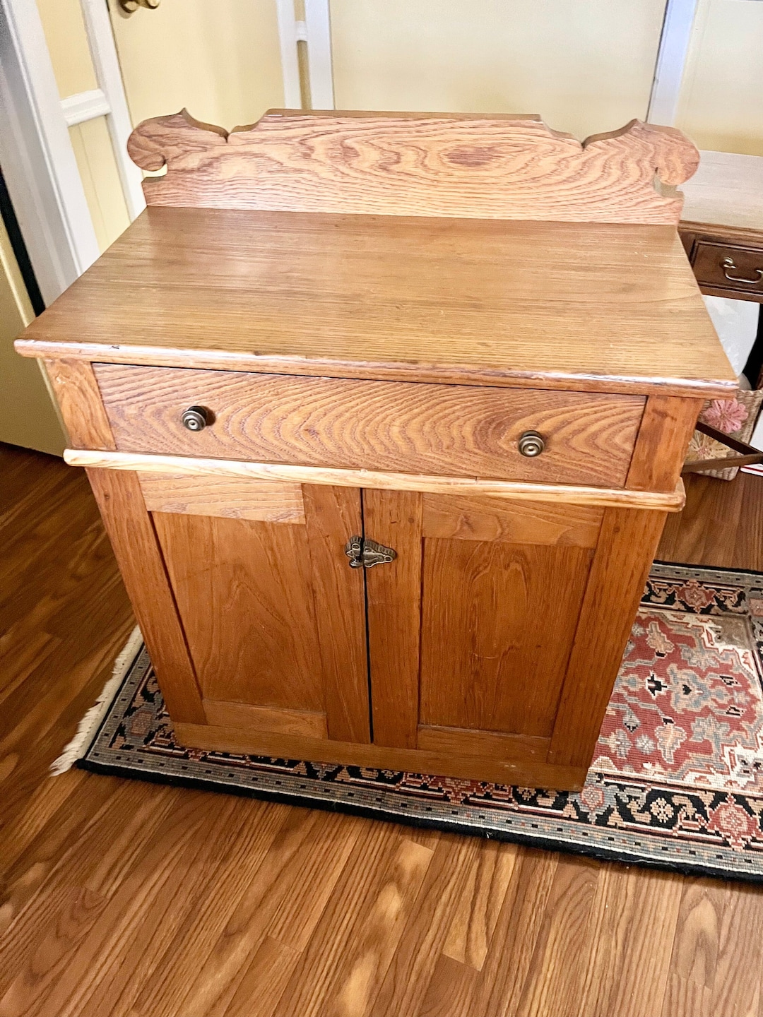 Rare Find Handmade Oak Jelly Wash Stand 19th Century Etsy