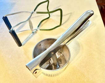Grannycore kitchen Canning Jar Lifter and Metal Ricer