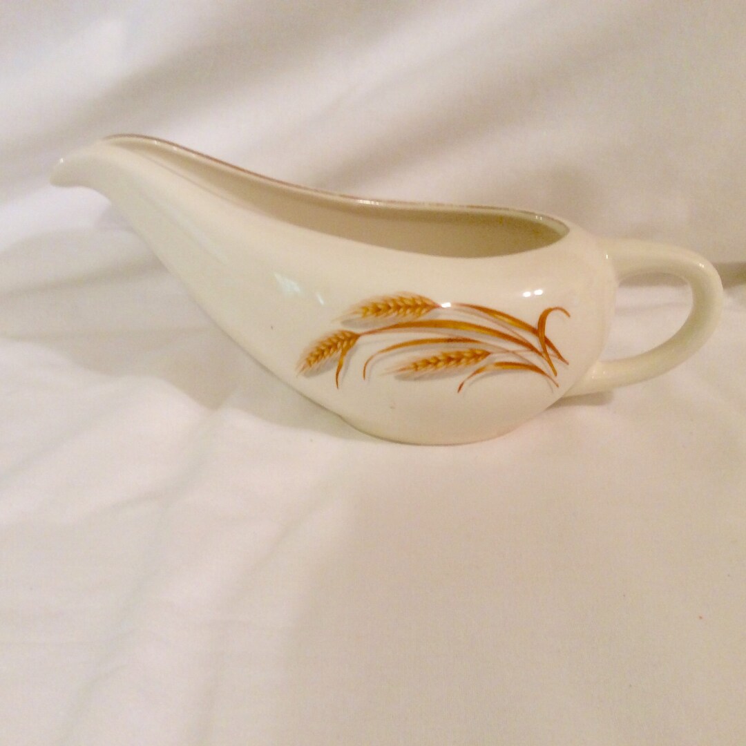 Gravy Boat Golden Wheat 1950s Supermarket Dinnerware in Duz Etsy