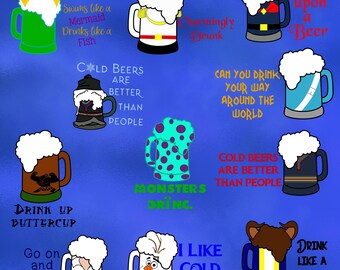 Princess Beer Glass Mug SVG, Princess Wine Glass svg, Little Mermaid, Frozen, Beauty and Beast Wine Glass cut file, Printable file