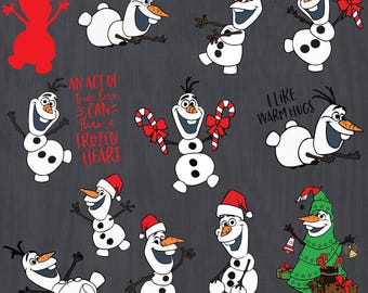 Olaf Svg Bundle, Frozen Svg, Christmas Svg, Olaf Svg, olaf svg layered, Snowman svg, Olaf Cricut, Silhouette, Cut File, svg, dxf, png