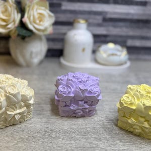 Difusor de aceite esencial de piedra aromática de rosa hecho a mano/Regalo de fragancia para decoración del hogar.