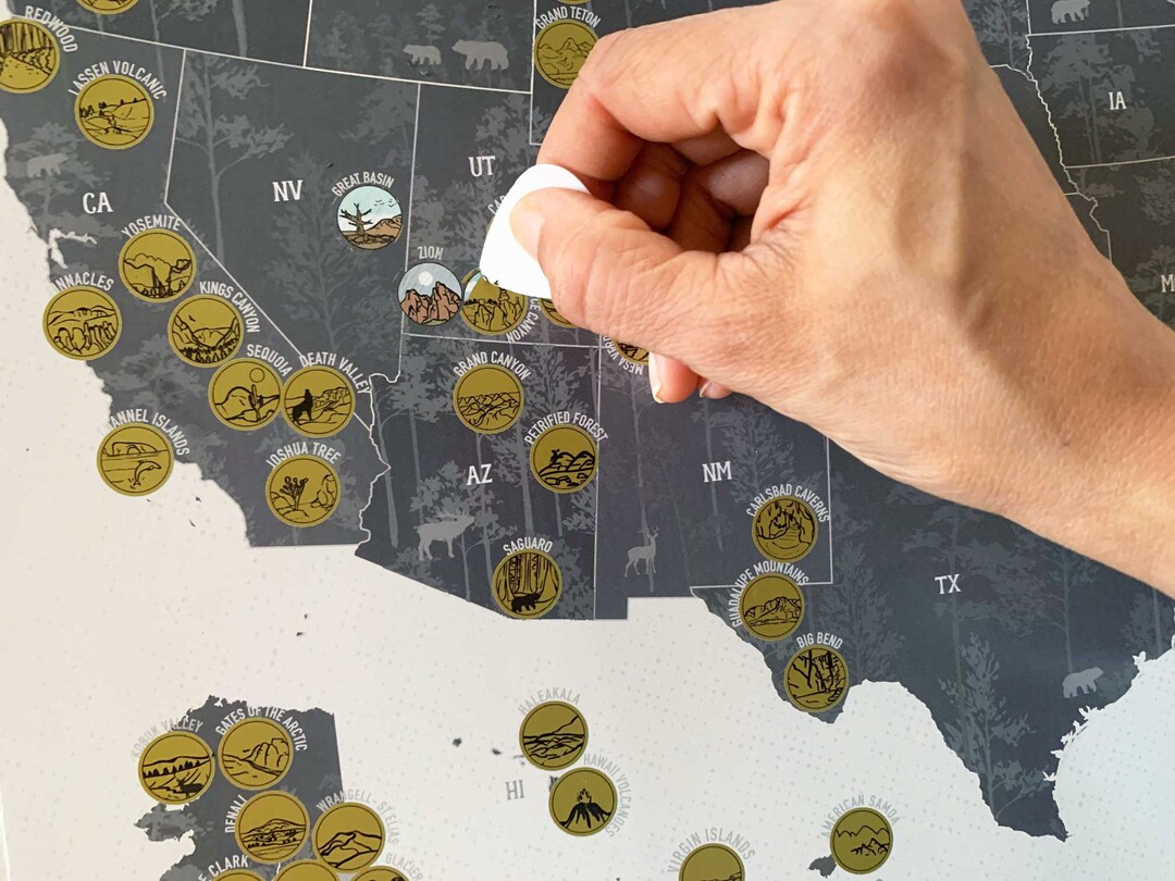Scratch off Map USA Scratch off Maps Scratch off Maps USA Etsy
