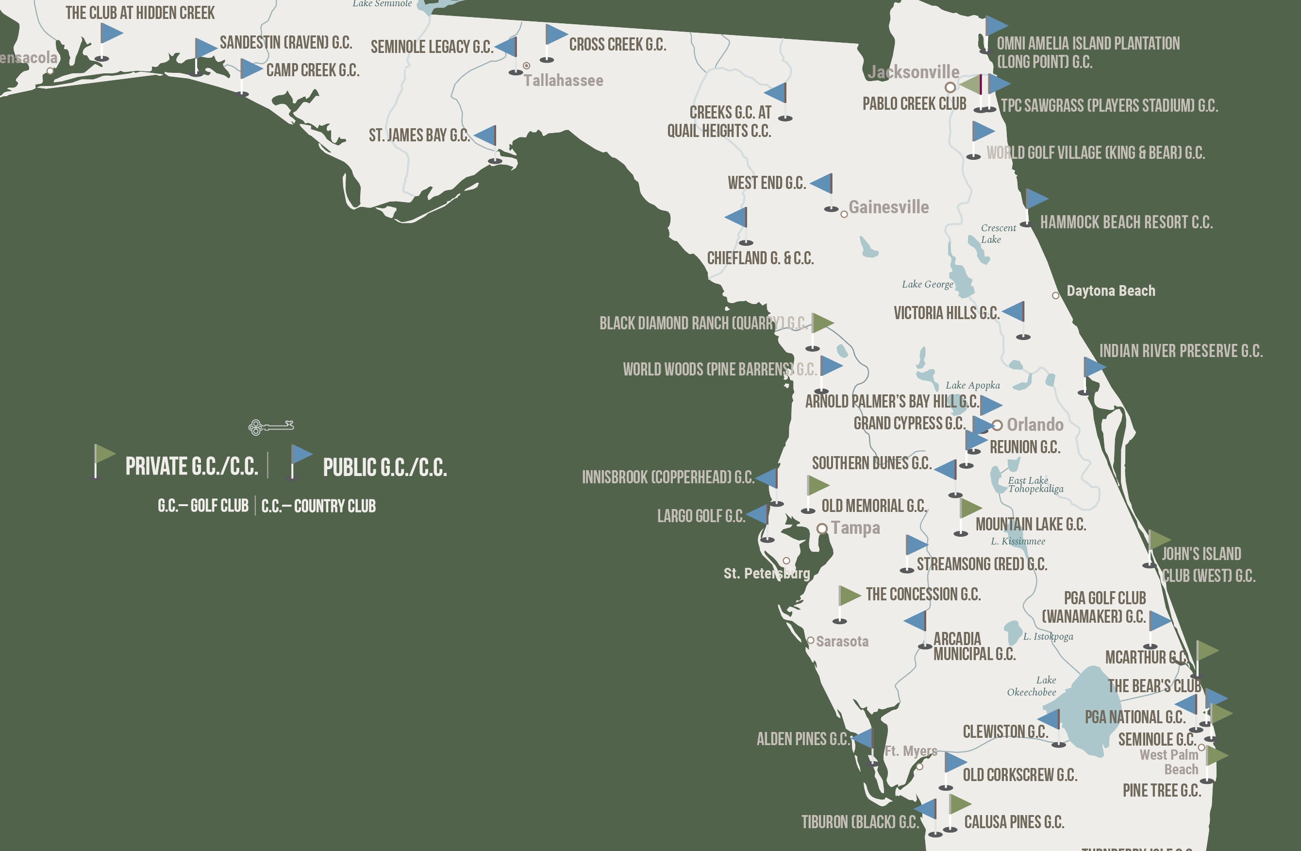 17+ Map Of Florida Golf Courses