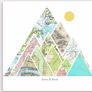 Gift for Boyfriend for long distance relationship, Custom mountain gifts