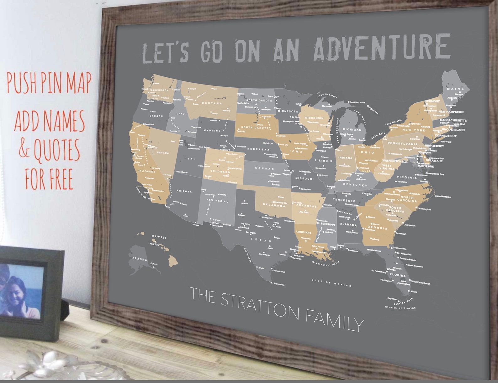 Map of United States Push Pin Travel - Il 1588xN.1666260380 Ieme 