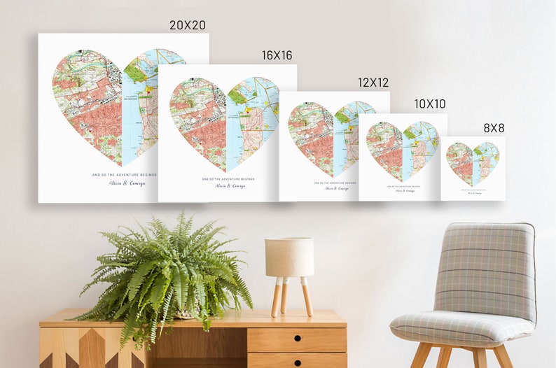 Dad Gift, Dad Birthday Gift From Daughter, Dad Gift from Daughter, Gifts for Dad, Custom City Map, Custom Map Print, Many Sizes imagem 4