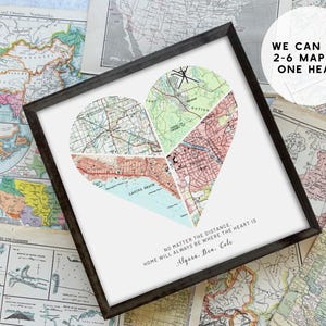 Birthday Gift for Mom, Gifts for Mom From Daughter, Long Distance Mother Gift, Custom City Vintage Map, Personalized Gift for Her