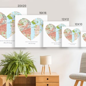 Valentines Day Gift For Him, Travel Gifts, Custom Mountain Map, Valentines Day Gift for Husband, 1 year anniversary gift for boyfriend image 4