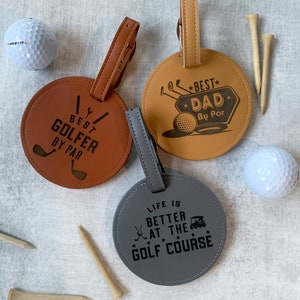 Golf Gifts for Men, Golf accessory for golf cart, tee holder bag tag for him. Father's day gifts