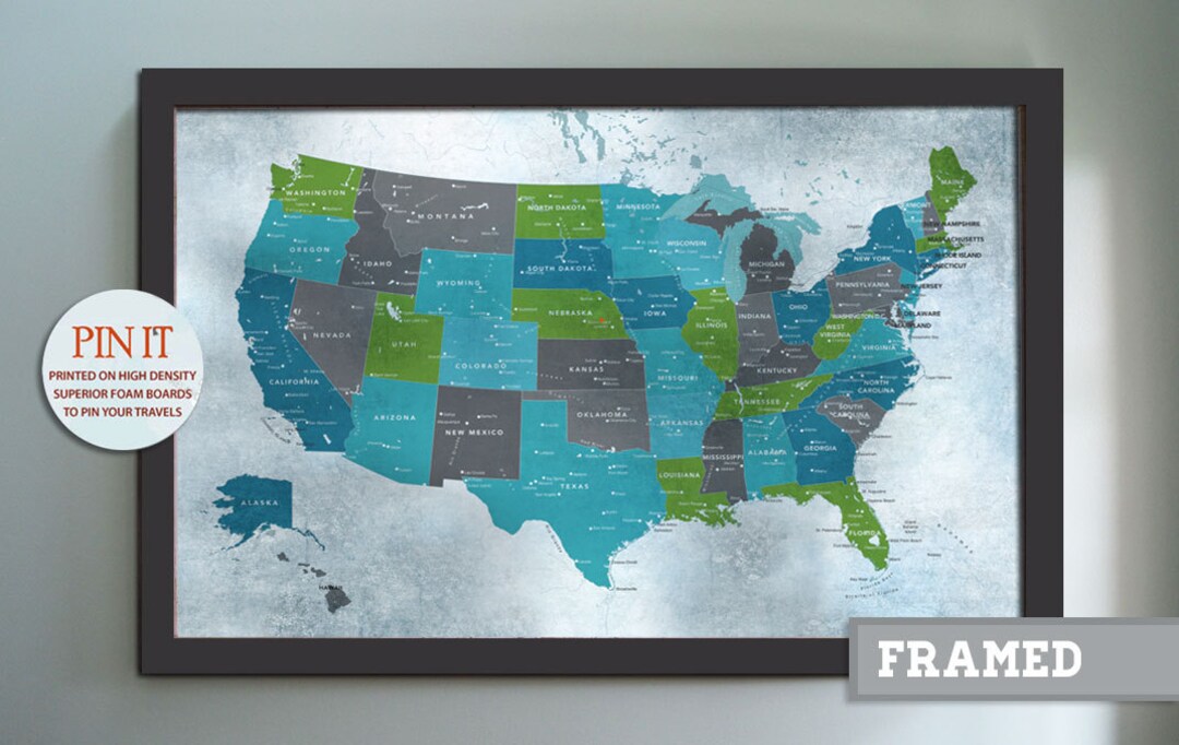 US Push Pin Map North America - Il 1080xN.655822401 6xke
