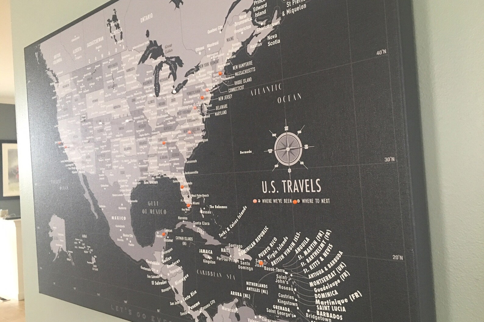 North America Push Pin Map North - Il 1588xN.1544156436 Pnsl