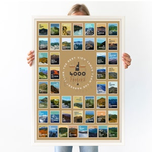 NH 4000 Footers, New Hampshire Art, White Mountains, 48 peaks New England Mountain print, White Mountain, NH48 4000, Paper or Canvas Option