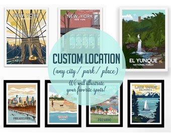 Art Prints, City Art, City Wall Prints, CUSTOM print, City Name Print, National Park Poster, Custom Posters, Boston Skyline, Chicago City