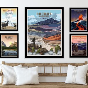National Parks Poster Set: Vintage US Travel Prints