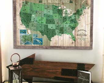 National Park poster, National Park Map, Kids Bedroom, National Park Baby, Many Sizes