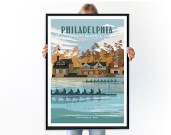 Philadelphia Prints, Skyline Wall Art, City Wall Prints, City Art Prints, Vintage Poster Set, Unframed, Chicago Skyline, Mix and Match