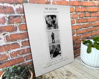 Cadeau d'anniversaire de 10 ans pour lui, cadeau de mariage de 10e anniversaire pour femme, photos de style Polaroid imprimées sur aluminium, idées de cadeau de 10e anniversaire de mari