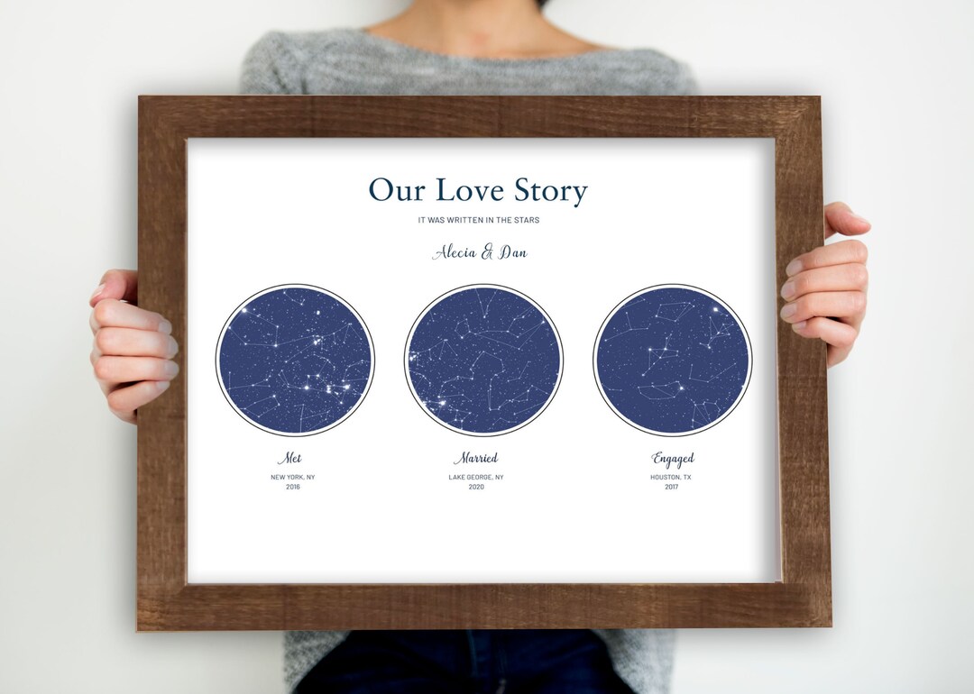 Custom Star Map, Star Map Digital, Star Map Print, Star Maps, Unique ...