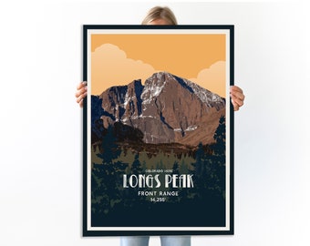 Colorado 14er, Longs Peak, Colorado Fourteeners, Colorado Gifts for Men, Colorado Photography, Colorado Rockies, Colorado 14er Gifts