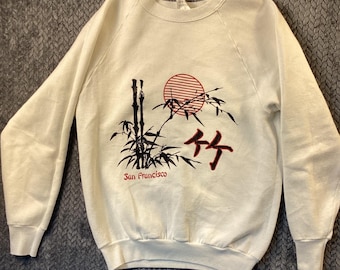 Vintage Fruit of the Loom San Francisco Bamboo Graphic Sweatshirt M California