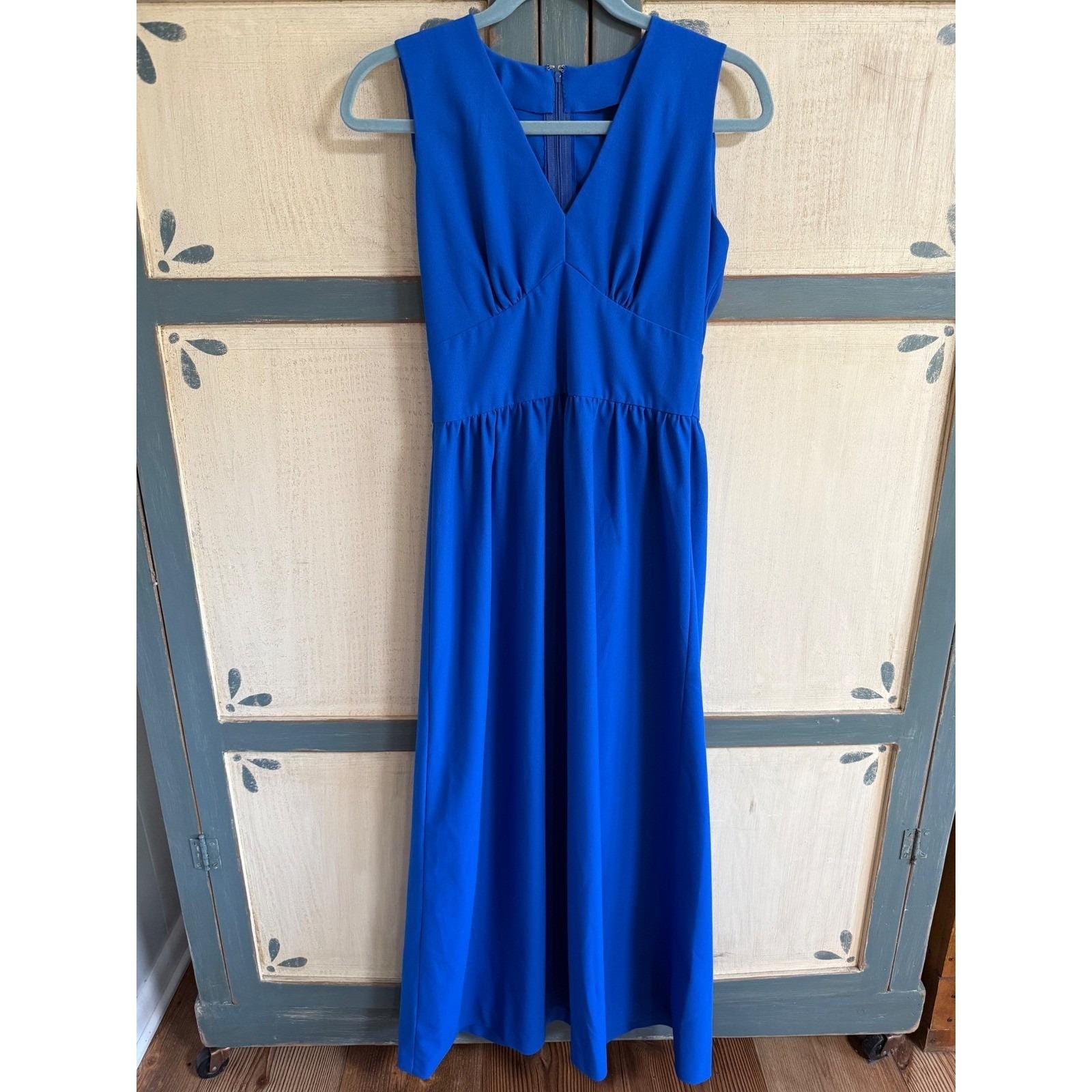 chinese dress ladies Linen Shirtdress in Cobalt | 7115 by Szeki