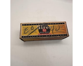Extracto de cerveza de raíz Vintage Hires, caja sin abrir, fórmula para el hogar, publicidad