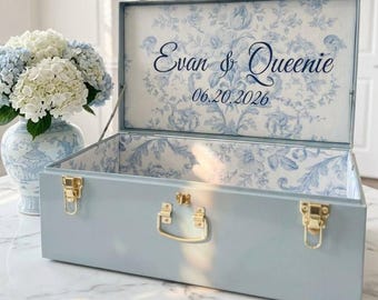 Personalized Wedding Storage Trunk for Bridal Accessories
