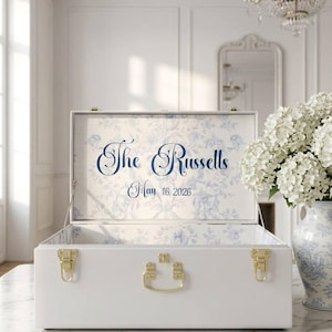 Personalized Wedding Storage Trunk for Bridal Accessories