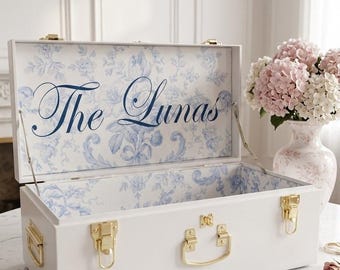 Personalized Wedding Keepsake Trunk – Bridal Memory Box
