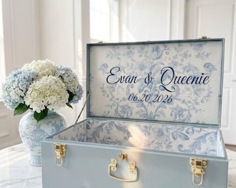 Personalized Wedding Storage Trunk for Bridal Accessories